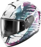 Shark Ridill 2 Reptaia, Integralhelm - Wei&szlig;/Dunkelgr&uuml;n/T&uuml;rkis/Pink - L