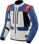 Revit Offtrack 3 H2O, Textiljacke wasserdicht - Blau/Hellgrau/Rot - S