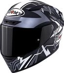 Suomy Track-1 Sam Lowes Replica 2025, Integralhelm - Matt Schwarz/Silber/Wei&szlig;...