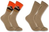 Carhartt Mountain Crew, Socken - Hellbraun/Orange - L