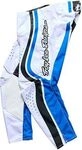 Troy Lee Designs GP Pro Roller, Textilhose - Wei&szlig;/Schwarz/Blau - 30
