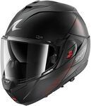 Shark OXO Sp Lyne, Modularhelm - Matt Schwarz/Grau/Rot - L