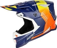 Acerbis T711, Motocrosshelm - Dunkelblau/Orange/Gelb - XS