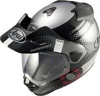 Arai Tour-X5 Print, Endurohelm - Schwarz/Silber - S