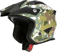 Acerbis Aria Camo, Jethelm - Matt Oliv/Braun/Gr&uuml;n/Wei&szlig; - XS