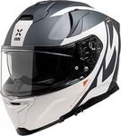 IXS Rapid 2.0 Graphic, Integralhelm - Matt Wei&szlig;/Grau - XXL