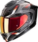 Scorpion EXO-1500 Air Sleek, Integralhelm - Schwarz/Grau/Rot - XXL