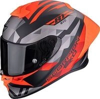 Scorpion EXO-R1 Evo II Air Valere, Integralhelm - Matt Schwarz/Rot/Grau - XL