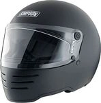 Simpson M62 Solid, Integralhelm - Matt-Schwarz - S