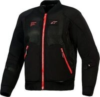 Alpinestars Flight Air, Textiljacke - Schwarz/Hellrot - S