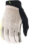 Troy Lee Designs GP Pro Frames, Handschuhe - Hellgrau/Schwarz/Neon-Gelb - S