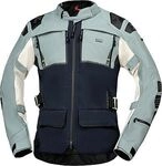 IXS Tourster-STX 2.0, Textiljacke wasserdicht - Dunkelblau/Hellblau/Hellgrau - M