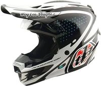 Troy Lee Designs SE5 Polycarbonate The Line, Motocrosshelm - Schwarz/Wei&szlig; - S