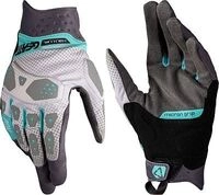 Leatt Adventure X-Flow 5.5 Short V26, Handschuhe Damen - Grau/Wei&szlig;/T&uuml;rkis - S