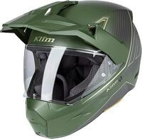Klim X1 Alpha Quanta, Endurohelm - Dunkelgr&uuml;n/Hellgr&uuml;n/Carbon - XS
