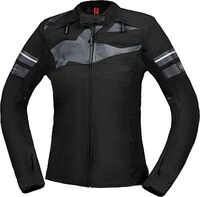 IXS Rapid-STX 2.2, Textiljacke wasserdicht Damen - Schwarz/Dunkelgrau - L