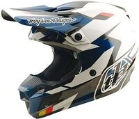 Troy Lee Designs SE5 Polycarbonate Roamer, Motocrosshelm - Dunkelblau/Wei&szlig;/Schwarz -