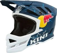 Kini Red Bull 1.0 DHC, Fahrradhelm - Matt Dunkelblau/Wei&szlig;/Rot/Gelb - L