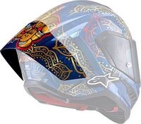 Alpinestars Supertech S-R10 Martinator Le Race, Spoiler - Dunkelblau/Gold/Rot