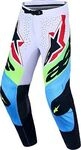 Alpinestars Supertech Dyna, Textilhose - Helllila/Neon-Gr&uuml;n/Hellblau/Schwarz -...