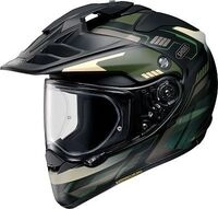Shoei Hornet-ADV06 Invigorate, Endurohelm - Schwarz/Dunkelgr&uuml;n/Beige - XS
