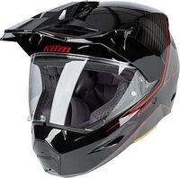 Klim X1 Alpha Quanta, Endurohelm - Carbon/Schwarz/Rot - XS