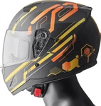 GMS-Moto ZG12501-M56-L, GMS-Moto Hexago Graphic, Integralhelm - Matt