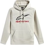 Alpinestars Always V3, Kapuzenpullover - Beige/Schwarz/Rot - XXL