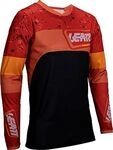 Leatt Moto 4.5 Enduro Burn, Trikot - Rot/Orange/Schwarz - M