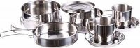Mil-Tec Camping, Kochset 8-tlg. - Silber