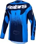 Alpinestars Techstar Swan, Trikot - Blau/Dunkelblau/Wei&szlig; - M