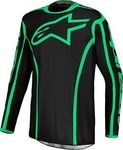 Alpinestars Fluid Apex V2, Trikot - Schwarz/Neon-Gr&uuml;n - S