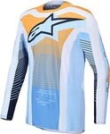 Alpinestars Techstar Maven, Trikot - Hellblau/Orange/Schwarz - S