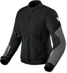 Revit Torque 3 H2O, Textiljacke wasserdicht Damen - Schwarz/Dunkelgrau - 34