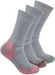 Carhartt Midweight Cotton Crew, Socken Damen - Grau - M