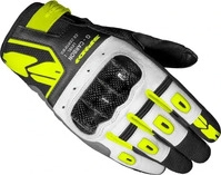 Spidi C92-486-L, Spidi G-Carbon, Handschuhe Damen - Schwarz/Wei&szlig;/Neon Gelb - L