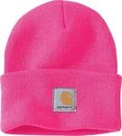 Carhartt Waffle Cuffed, M&uuml;tze - Neon-Pink (P42) - Einheitsgr&ouml;&szlig;e