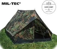 Mil-Tec 14205021, Mil-Tec Mini-Pack Standard, Zelt 2-Personen - Flecktarn