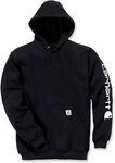 Carhartt Logo, Kapuzenpullover - Schwarz - S