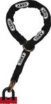 Abus Granit Power XS Black Loop, Kettenschloss - Schwarz/Rot - 120 cm