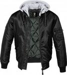 Brandit MA1, Kapuzenjacke - Schwarz/Grau - S