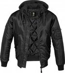 Brandit MA1, Kapuzenjacke - Schwarz/Schwarz - 4XL