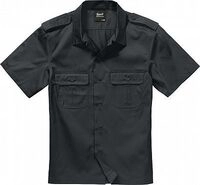 Brandit US, Hemd kurzarm - Schwarz - 5XL