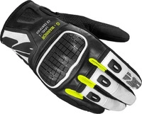 Spidi B94-394-S, Spidi G-Warrior, Handschuhe - Schwarz/Wei&szlig;/Neon-Gelb - S