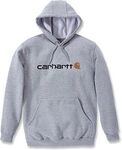 Carhartt Signature Logo 2, Kapuzenpullover - Hellgrau (034) - S