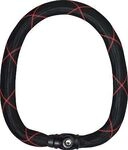 Abus 9210 IVY, Kettenschloss - Schwarz/Rot - 140 cm