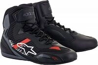 Alpinestars Faster 3 Rideknit, Schuhe - Schwarz/Grau/Hellrot - 10 US