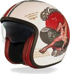 Premier 647-21141-0, Premier Vintage Pin Up, Jethelm - Wei&szlig;/Blau/Rot - XS