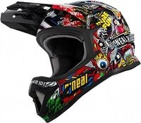 ONeal Sonus Crank, Fahrradhelm Kinder - Schwarz/Rot/Gr&uuml;n/Gelb - M