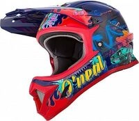 ONeal Sonus Rex, Fahrradhelm Kinder - Rot/Blau/Gr&uuml;n/Gelb - M